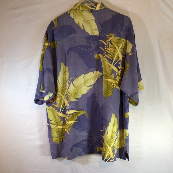Tommy Bahama Men Hawaiian camp Shirt XL 100% silk short sleeve tropical vacation - Picture 2 of 11